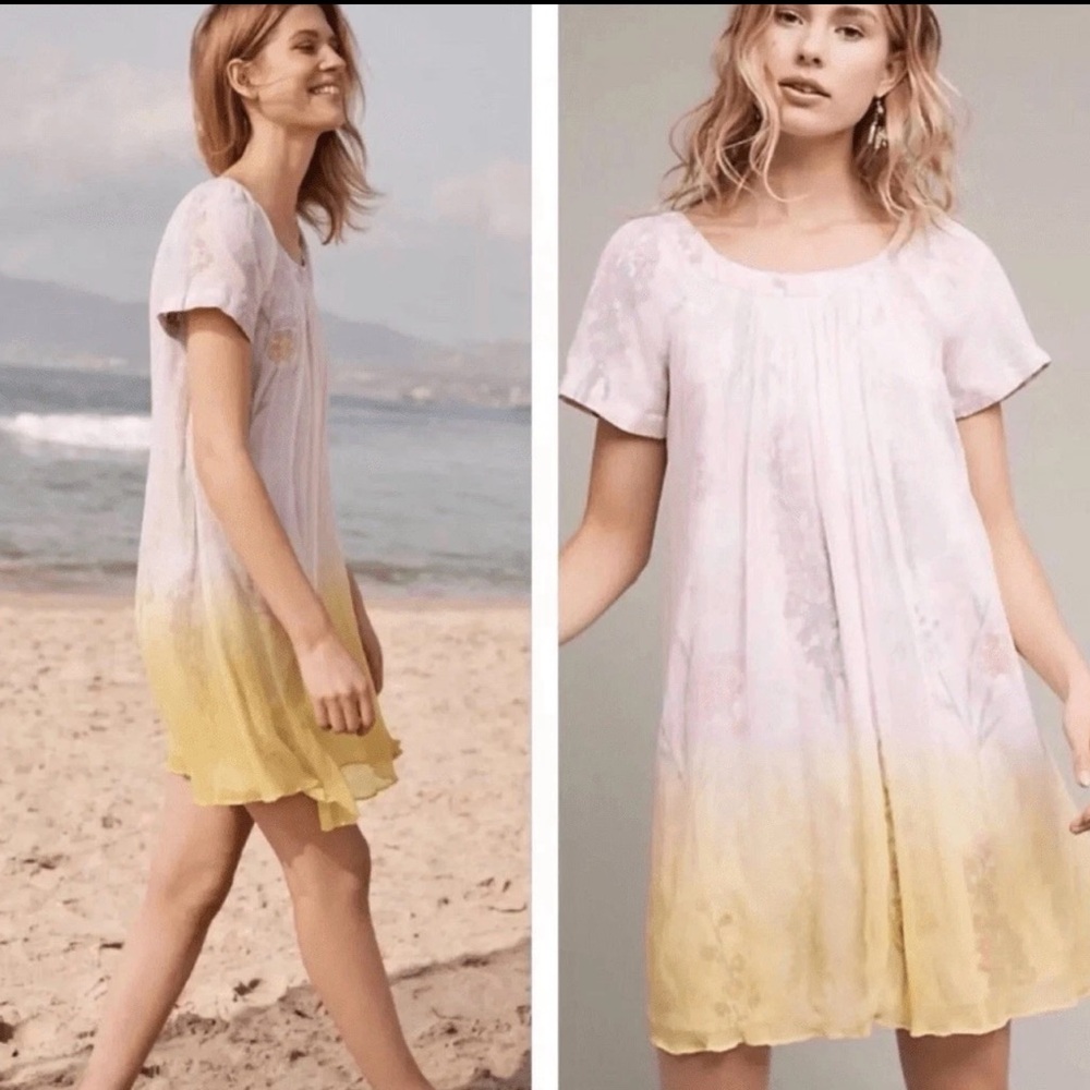 Anthropologie  HD in Paris ombré floral Dress